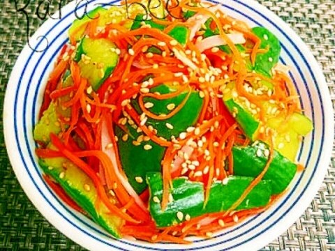 味付け簡単♡たたきキュウリの中華サラダ